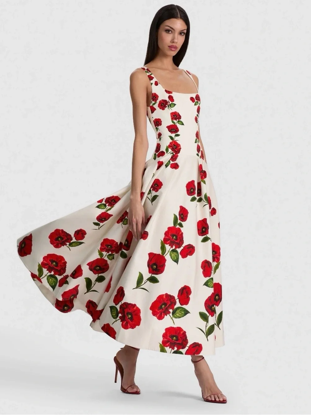 Alice + Olivia Adley Summer Poppy Dress Size 0 | SU26 | Retail $795 - Picture 3 of 11